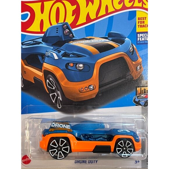Hot Wheels Drone Duty HW Metro 2024 Blue Orange SUV 1:64 Diecast Car - Picture 3 of 6